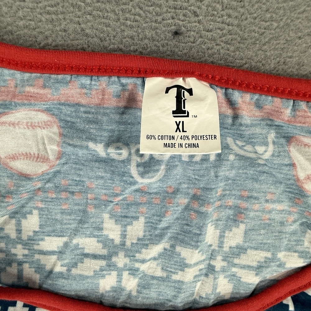 Texas Rangers Tank Top Mens XL Christmas In July Stadium Giveaway MLB Baseball - Picture 3 of 6